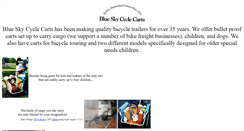 Desktop Screenshot of blueskycyclecarts.com
