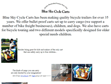 Tablet Screenshot of blueskycyclecarts.com